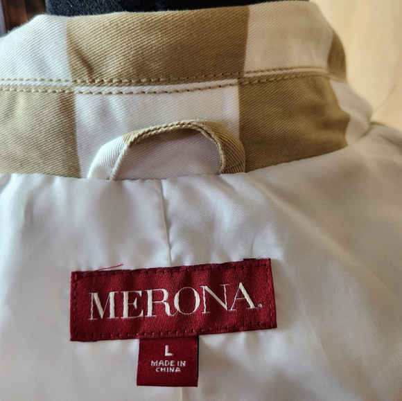 Merona trench coal size Lg. - Picture 3 of 5